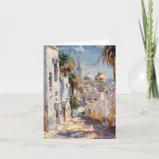 Impressionist tile of Tunis Card