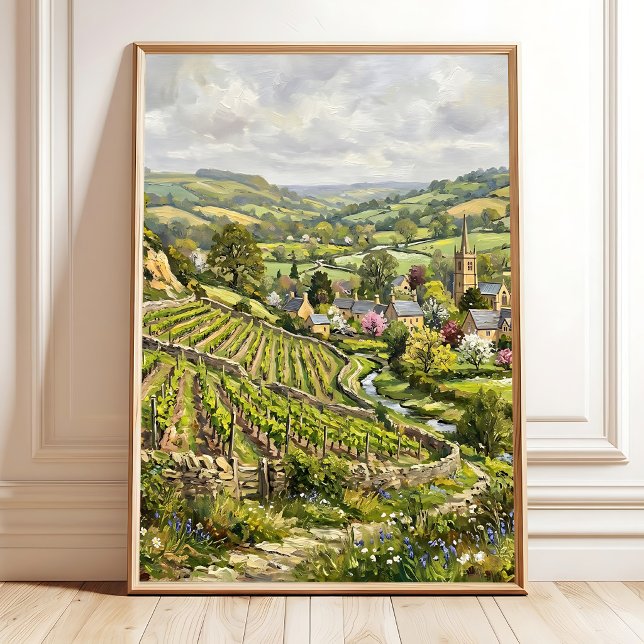Impressionist Village Wall Art Canvas Print (Creator Uploaded)