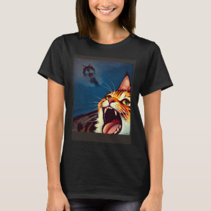 Impressionistic Cat Screaming Impressionism Cats T-Shirt