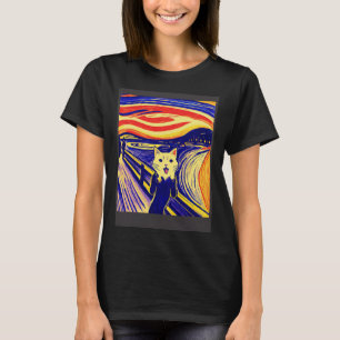 Impressionistic  Cat Screaming Impressionism Cats  T-Shirt