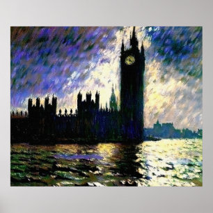 Impressionistic Houses of Parliament Poster