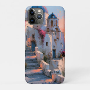 Impressionistic Image of Santorini Architecture iPhone 11 Pro Case