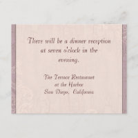 Impressionistic Lilacs - Reception Invitation