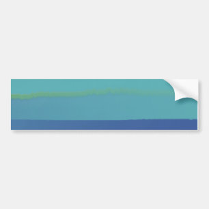 Impressions in Teal and Blue Bumper Sticker