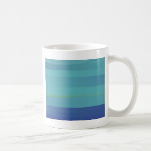 Impressions in Teal and Blue Coffee Mug