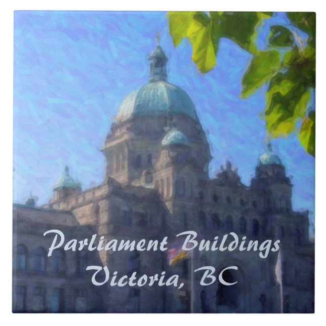 Impressions of Victoria, B.C. Tile Trivets (Front)