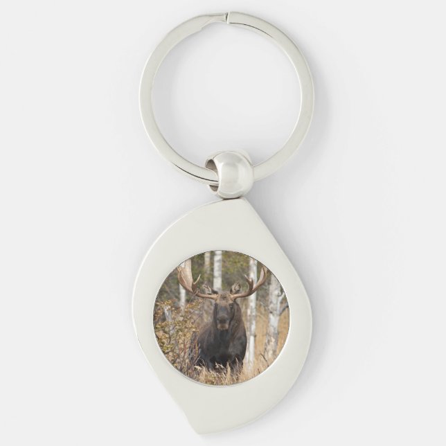 Impressive Bull Moose Key Ring (Front)
