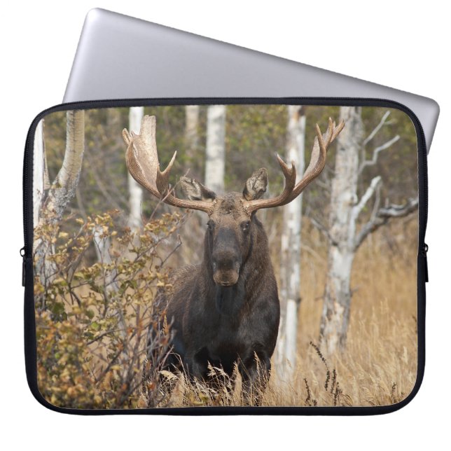 Impressive Bull Moose Laptop Sleeve (Front)