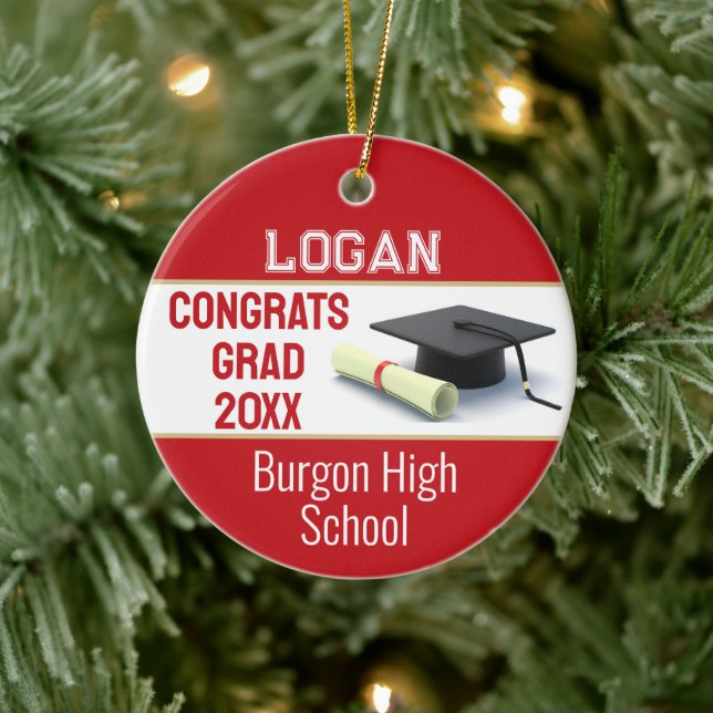 Impressive Graduation  Ceramic Ornament (Tree)