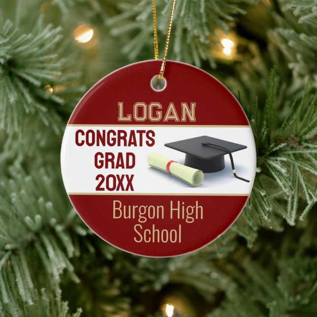 Impressive Graduation  Ceramic Ornament (Tree)