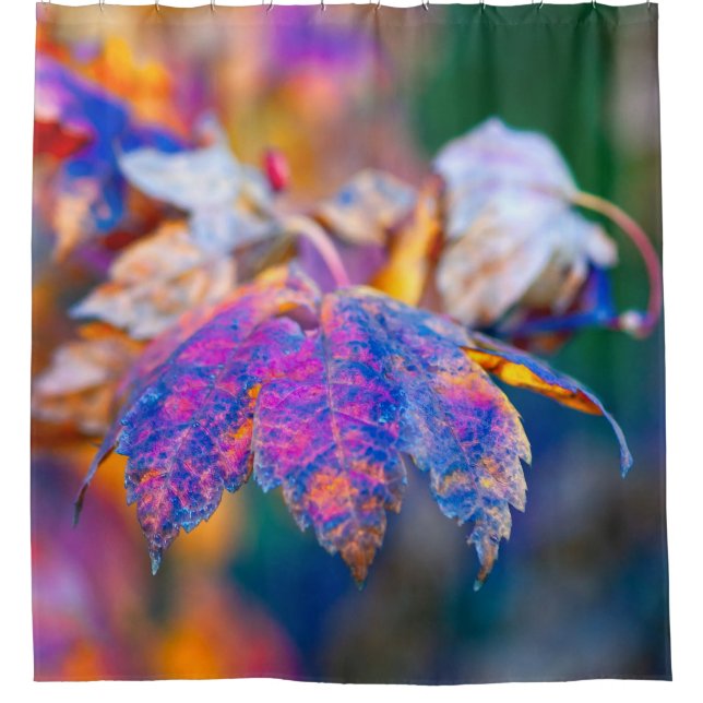 Impressive Japanese Maple leaves Shower Curtain (Front)