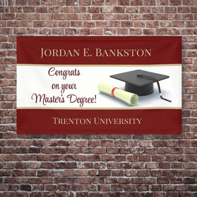 Impressive Master's Degree! Graduation  Banner (Creator Uploaded)
