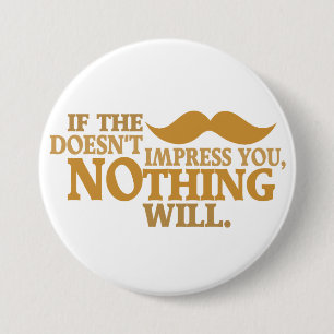 Impressive Moustache custom colour button