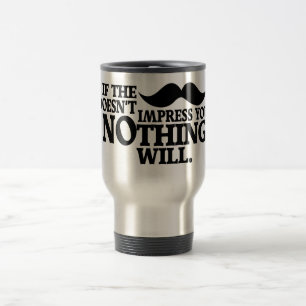 Impressive Moustache mug - choose style, colour
