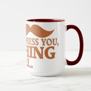 Impressive Moustache mug - choose style, colour