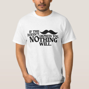 Impressive Moustache shirt - choose style, colour