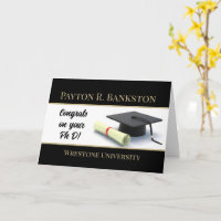 Impressive Ph D! Graduation custom card