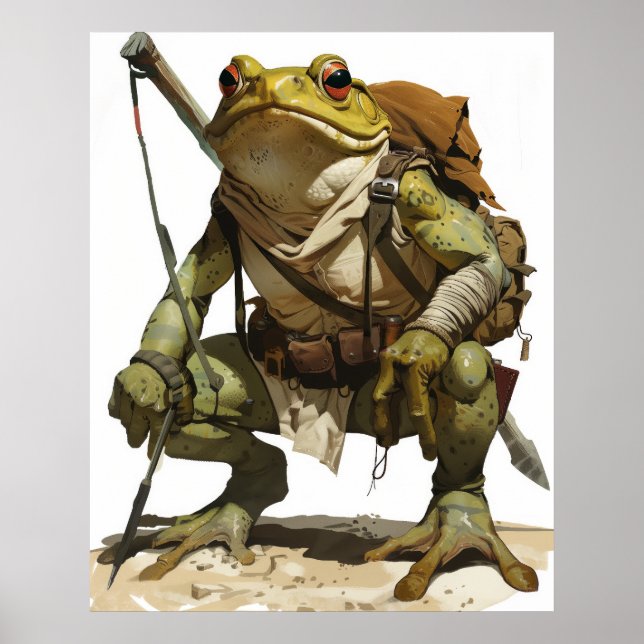 Impressive Strong Wide Frog Gaucho Poster (Front)