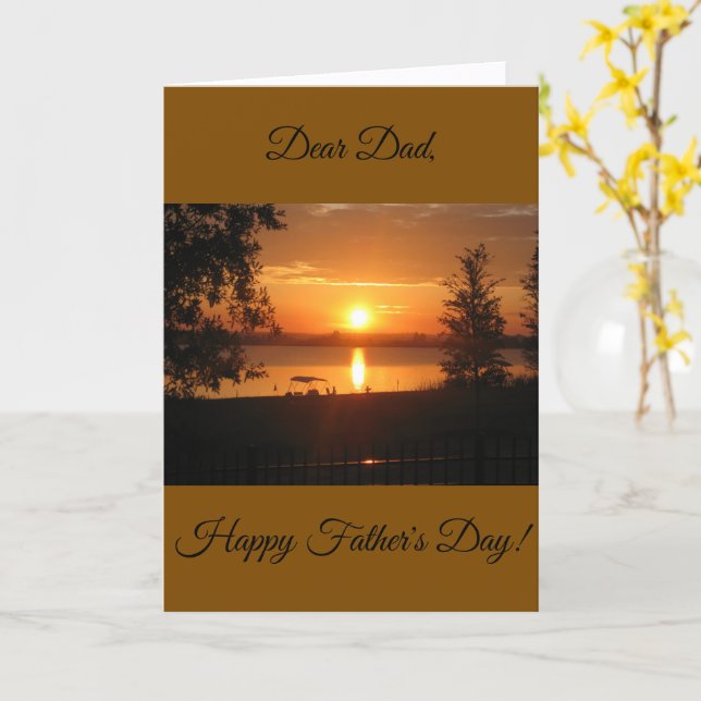 Impressive Sunrise, Dad, Father's Day Card (Yellow Flower)