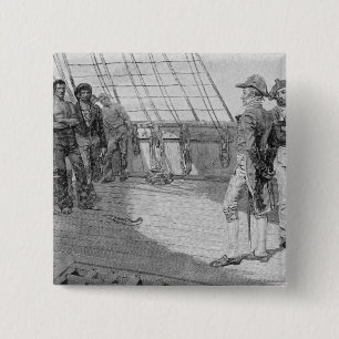 Impressment of American Seamen 15 Cm Square Badge