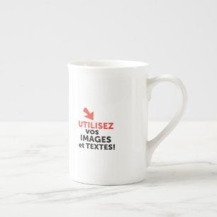 Imprimer vos conceptions en ligne en français bone china mug