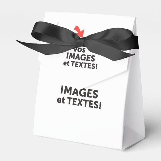 Imprimer vos conceptions en ligne en français favour box (Front Side)