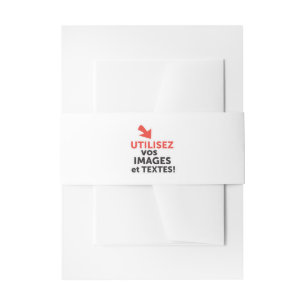 Imprimer vos conceptions en ligne en français invitation belly band