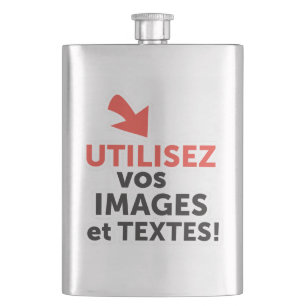 Imprimer vos designs en ligne DIY en Français Hip Flask