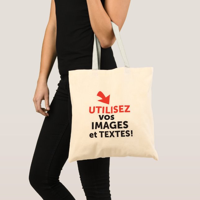 Imprimer vos designs en ligne DIY en Français Tote Bag (Front (Product))