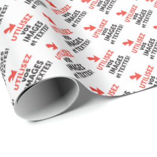 Imprimer vos designs en ligne DIY en Français Wrapping Paper