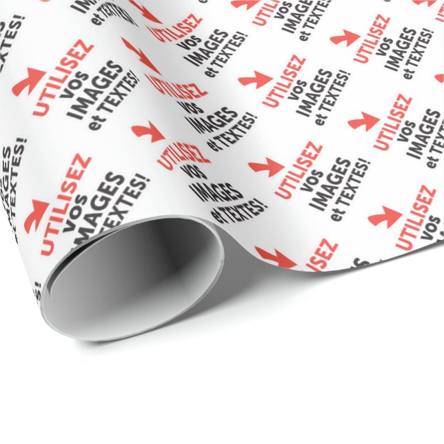 Imprimer vos designs en ligne DIY en Français Wrapping Paper (Roll Corner)
