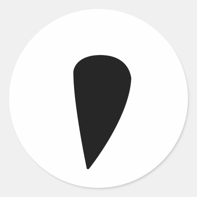 Improper Punctuation Fixer Classic Round Sticker (Front)