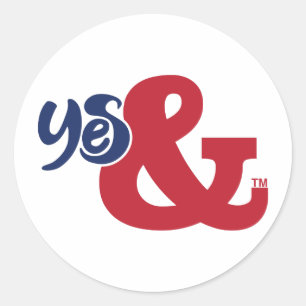 Improv Yes And Classic Round Sticker