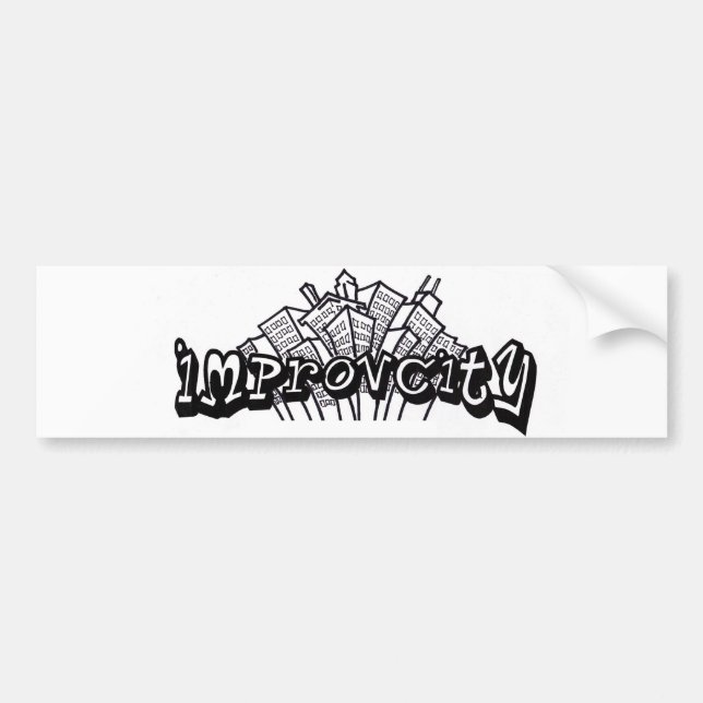 ImprovCity Bumper Sticker (Front)