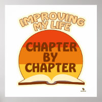 Improve Life By The Chapter Author Fun Slogan