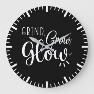 Improve Yourself vs Prove Yourself - Success Motiv Large Clock