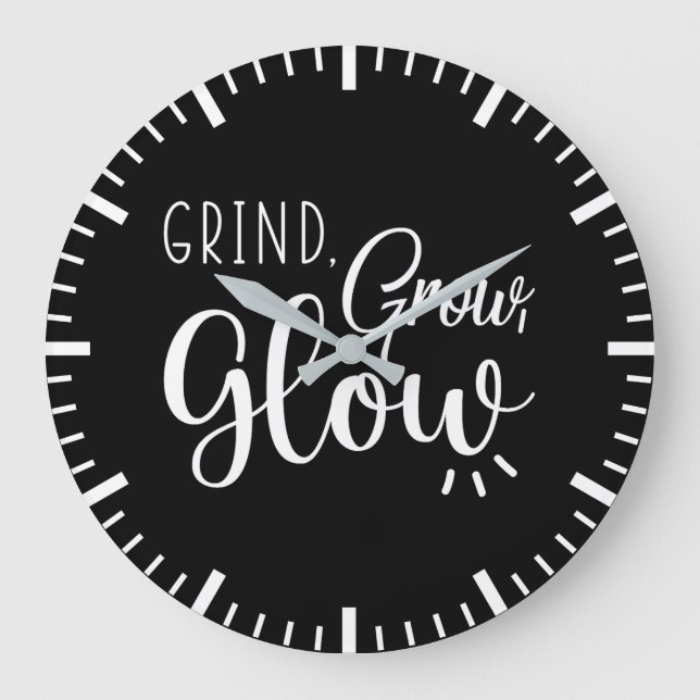 Improve Yourself vs Prove Yourself - Success Motiv Large Clock (Front)