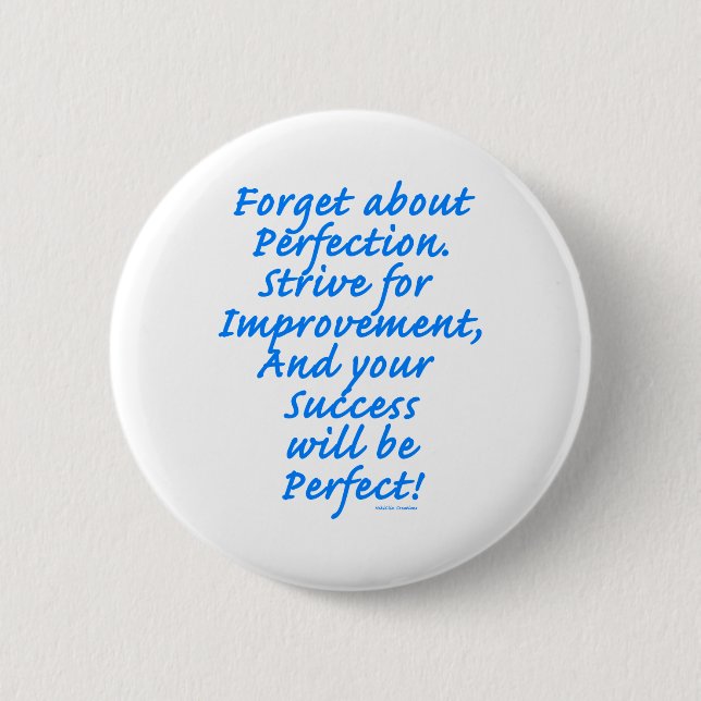 Improvement 6 Cm Round Badge (Front)