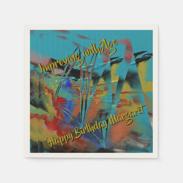 Improving with Age - Rough Sea Napkin (Front)