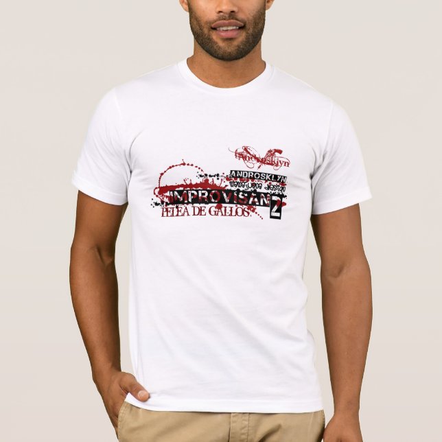 IMPROVISAN2 DESIGN copy, androsklyn tira po cop... T-Shirt (Front)