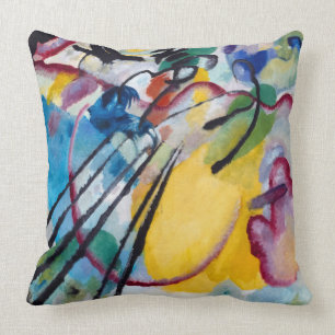 Improvisation 26, Rowing by Wassily Kandinsky Cushion