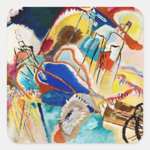 Improvisation 30 (Cannons) by Wassily Kandinsky Square Sticker