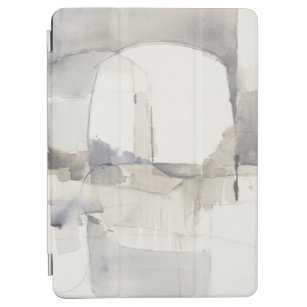 Improvisation I Grey Abstract Print iPad Air Cover