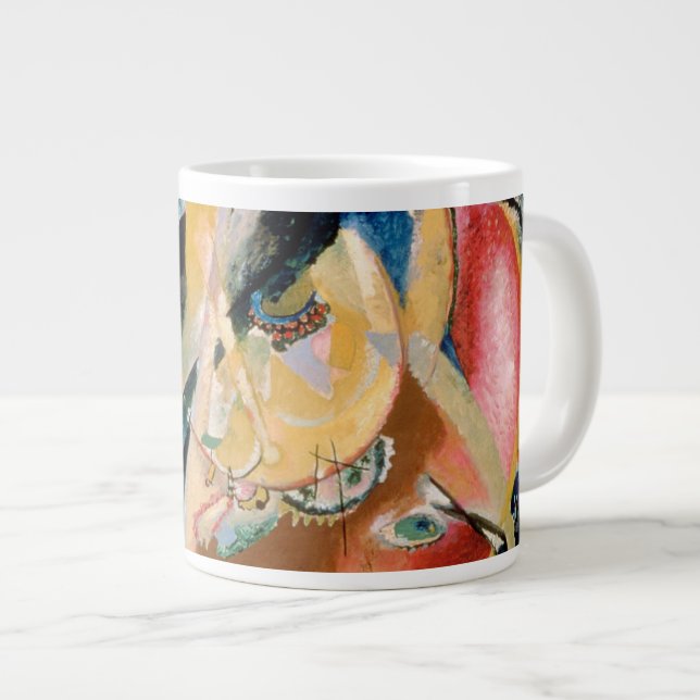 Improvisation of Cold Forms, 1914 Large Coffee Mug (Front Right)
