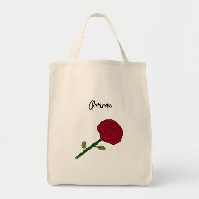 Impulse Tote with red rose Bag (Front)