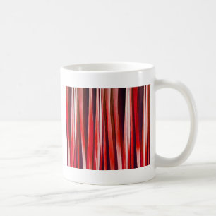Impulsive Adventure Red Striped Abstract Pattern Coffee Mug