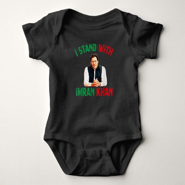Imran Khan PTI Party Pakistan Support t-shirt Baby Bodysuit (Front)