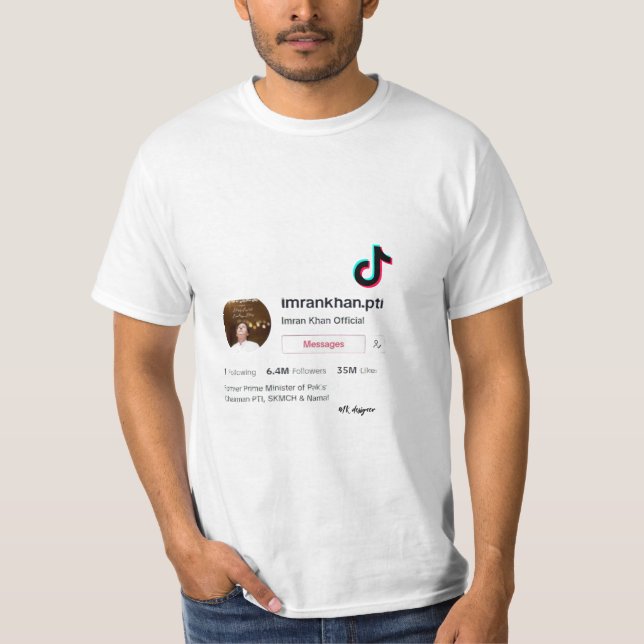 imran khan tiktok T-Shirt (Front)