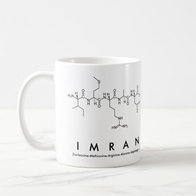 Imran peptide name mug (Left)