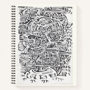 In a Between-place, india ink drawing Notebook